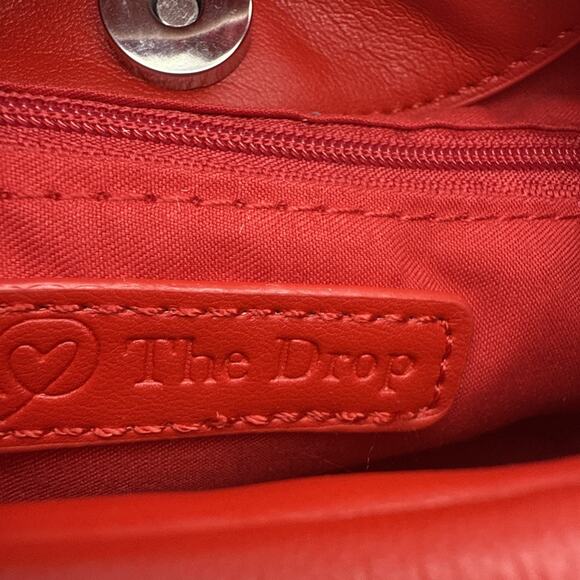 The Drop Women's Addison Soft Volume Top-Handle Bag Small Red 85NJ B09K12 *READ - Picture 14 of 16